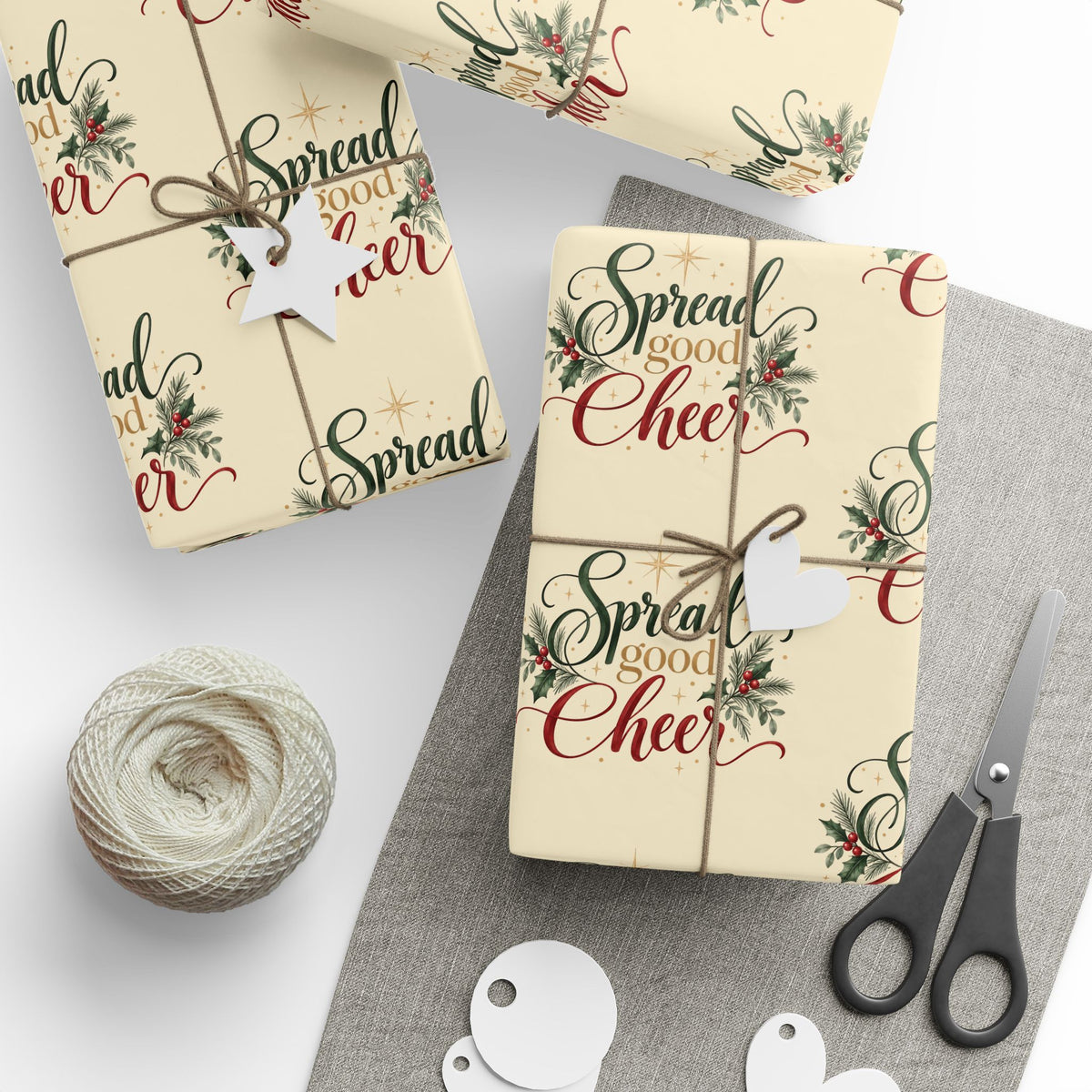 Spread Good Cheer - Christmas Wrapping Paper 30" x 36"