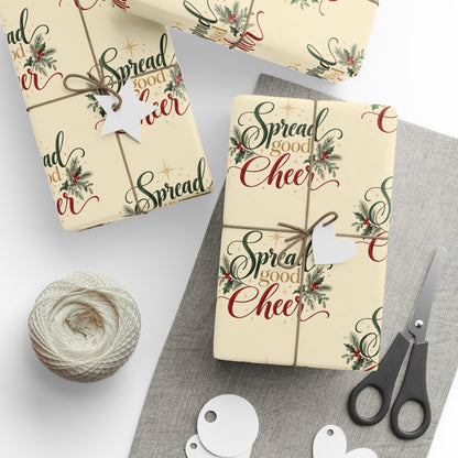 Spread Good Cheer - Christmas Wrapping Paper 30" x 36"