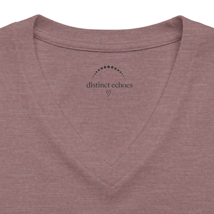 Spook-ish V‑Neck Tee — "Caffeinated & Mildly Haunted" Halloween Coffee Shirt