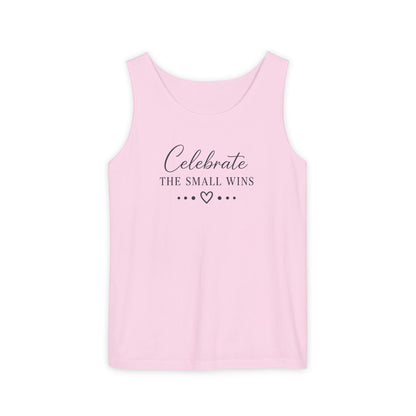 Celebrate the Small Wins Tank Top — Inspirational Graphic Tank