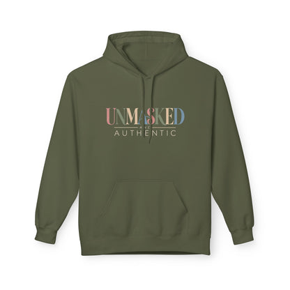UNMASKED Hoodie — Midweight Unisex Fleece Pullover