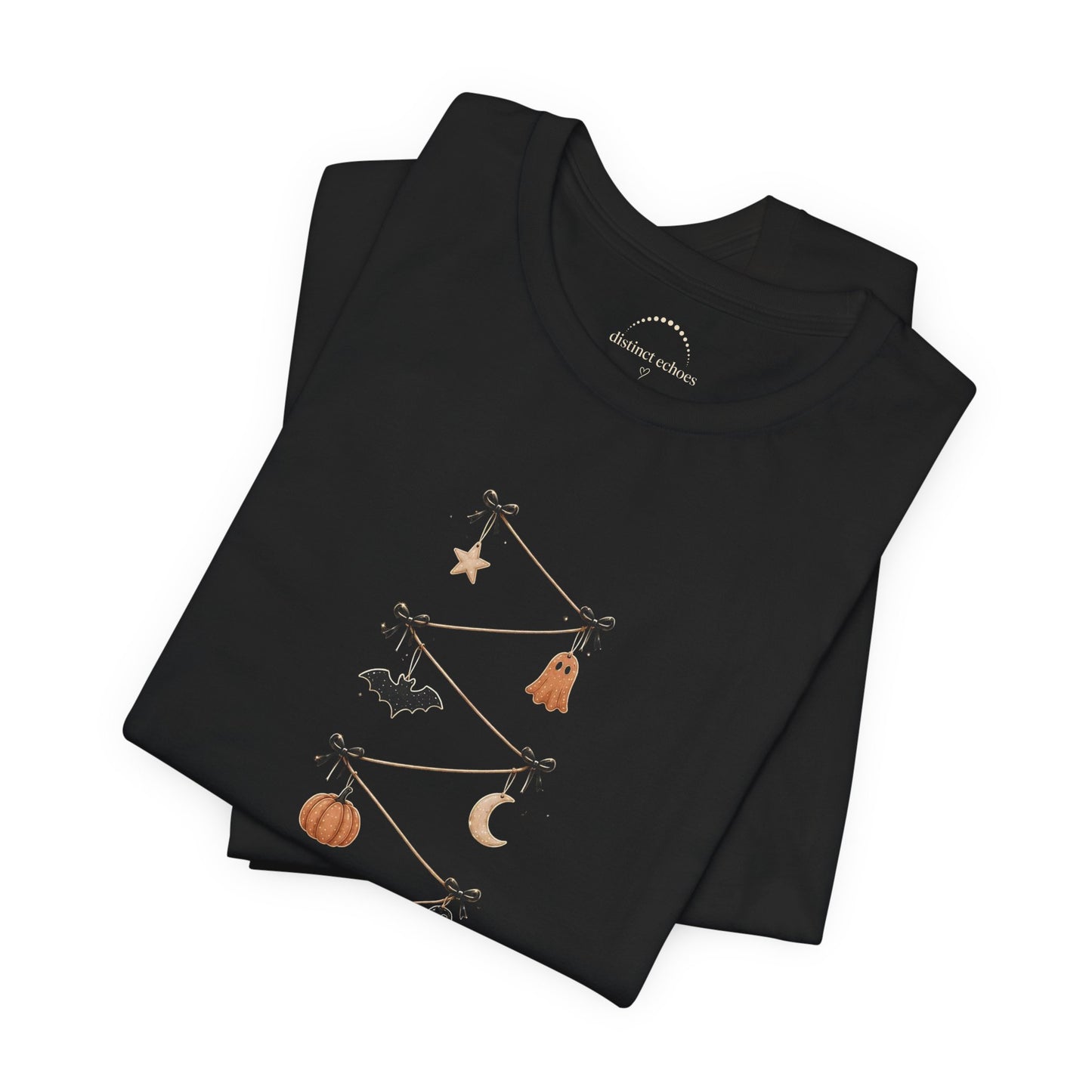 Halloween Garland Tee — Mini Charms Elevated Graphic T-Shirt
