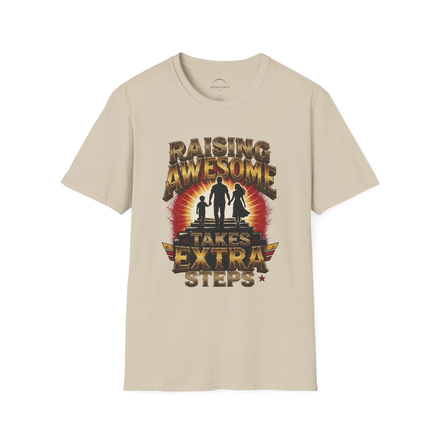Raising Awesome (Takes Extra Steps) Family Pride Tee
