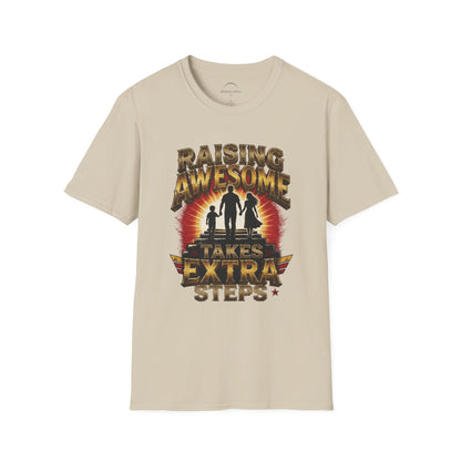 Raising Awesome (Takes Extra Steps) Family Pride Tee