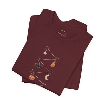 Halloween Garland Tee — Mini Charms Elevated Graphic T-Shirt