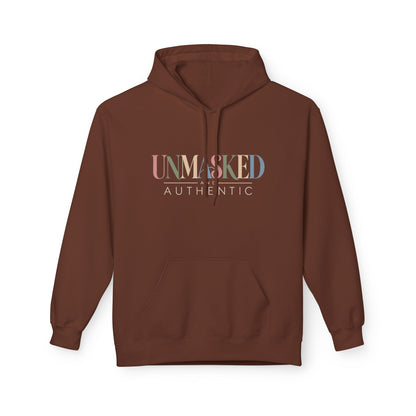 UNMASKED Hoodie — Midweight Unisex Fleece Pullover