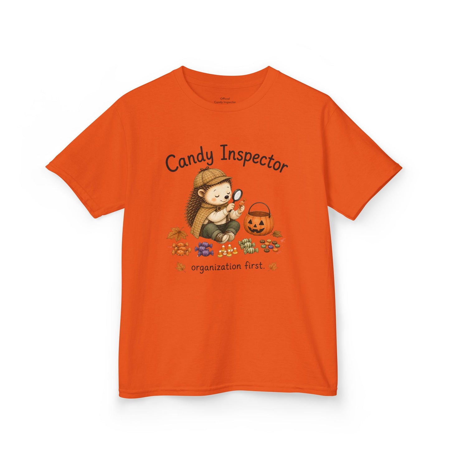 Youth T-Shirt — "Candy Inspector" Halloween Trick-or-Treat Shirt