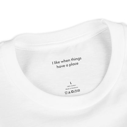 Youth Tee — "Putting Things in Order Helps Me Feel Calm" Cute Hedgehog Kids Shirt