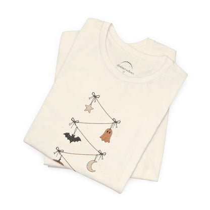 Halloween Garland Tee — Mini Charms Elevated Graphic T-Shirt