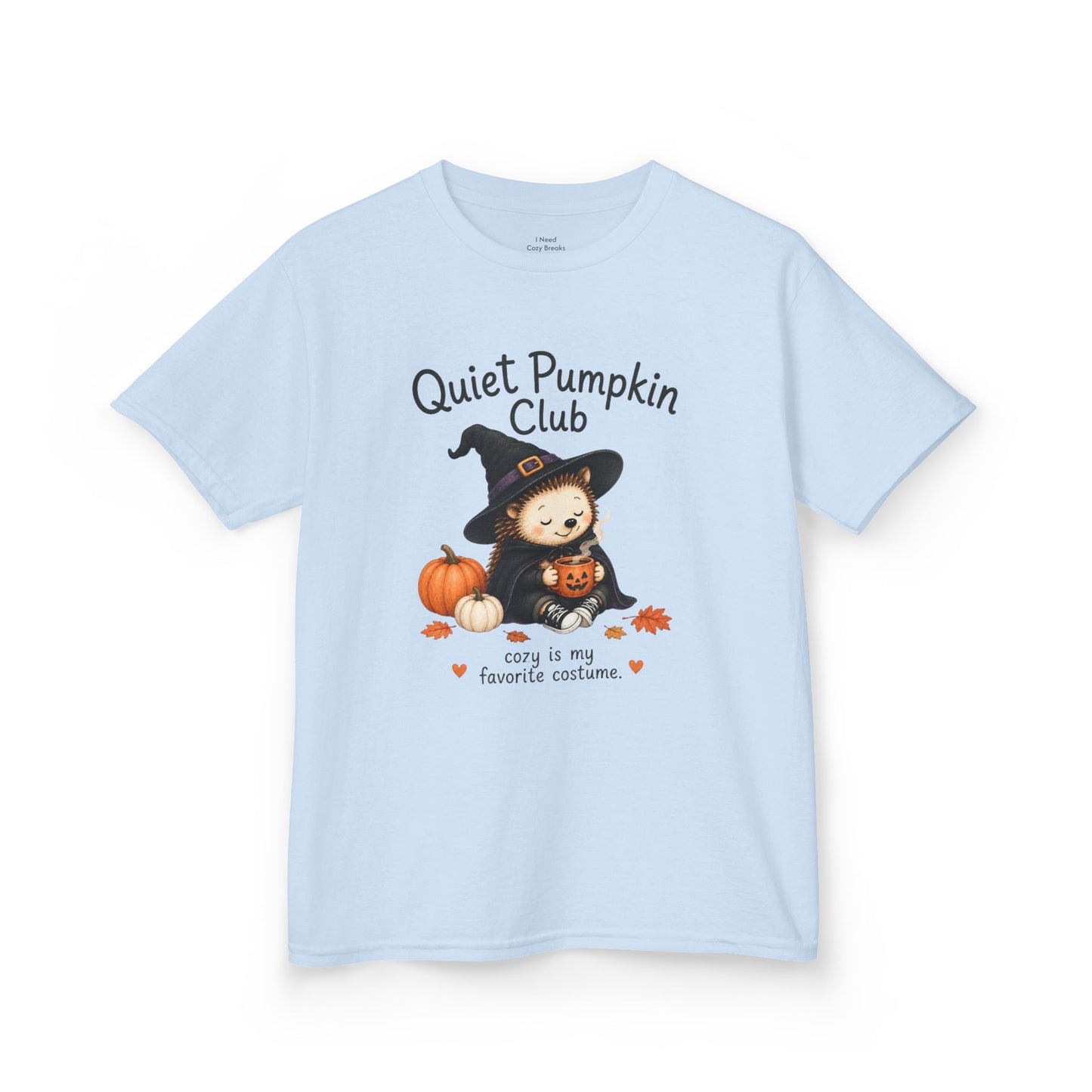 Quiet Pumpkin Club Kids Tee — Cute Witch Halloween