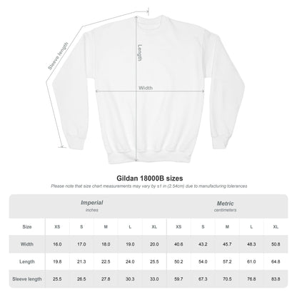 Youth Crewneck Sweatshirt — Spooky Moods Halloween Cats