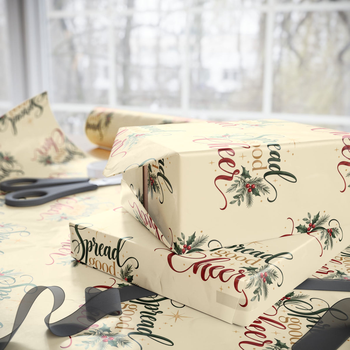 Spread Good Cheer - Christmas Wrapping Paper 30" x 36"
