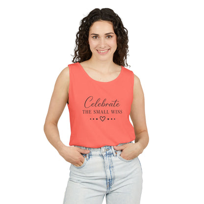 Celebrate the Small Wins Tank Top — Inspirational Graphic Tank