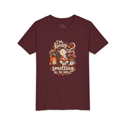 Fall Youth Tee — I'm Busy Smelling all the Smells
