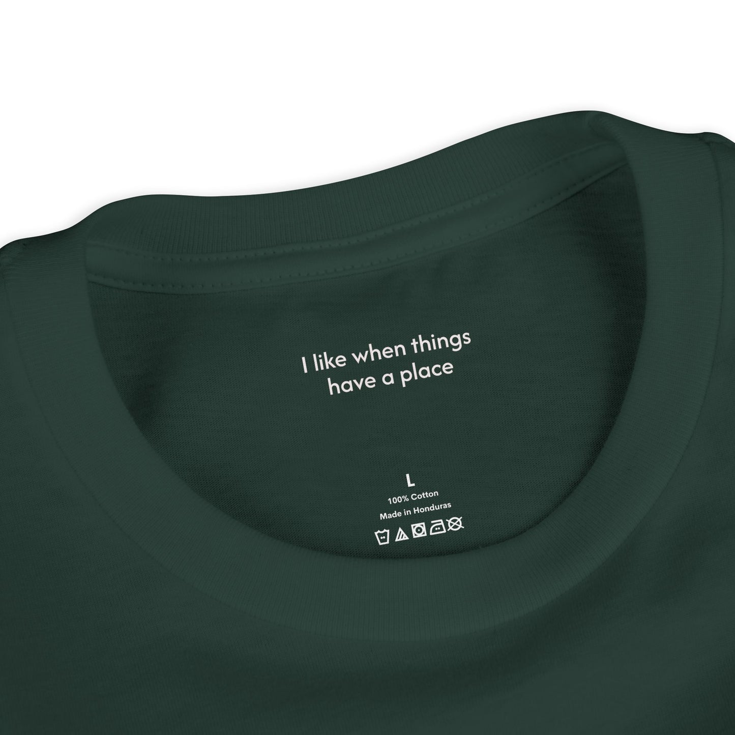 Youth Tee — "Putting Things in Order Helps Me Feel Calm" Cute Hedgehog Kids Shirt