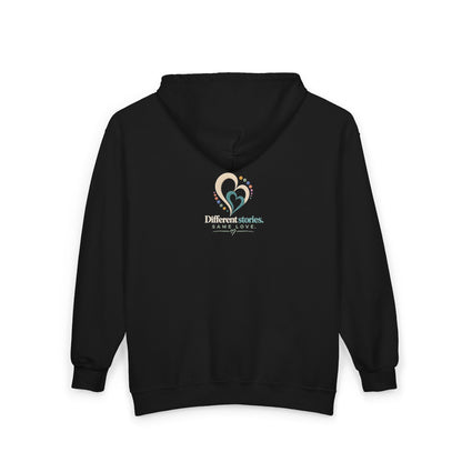 Love Without Limits Full Zip Hoodie — "Different Stories Same Love"  Signature Collection No. 002