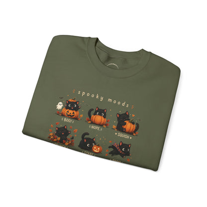 Mini Cats Halloween Sweatshirt — "Spooky Moods"