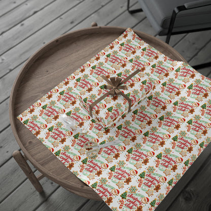 Christmas Cookie Club Holiday Wrapping Paper 30" x 36"