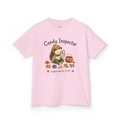 Youth T-Shirt — "Candy Inspector" Halloween Trick-or-Treat Shirt