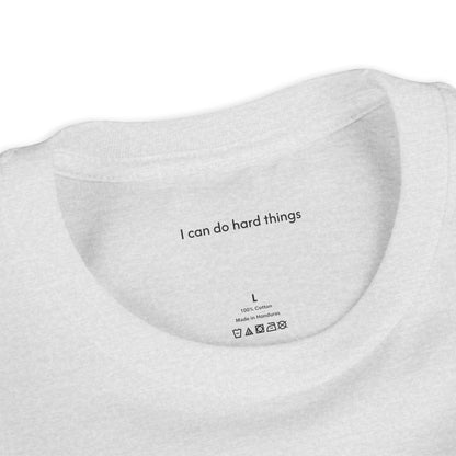 Youth Tee — "I Am Brave Today" Hedgehog Inspirational Kids Shirt