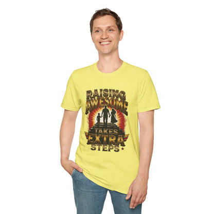 Raising Awesome (Takes Extra Steps) Family Pride Tee