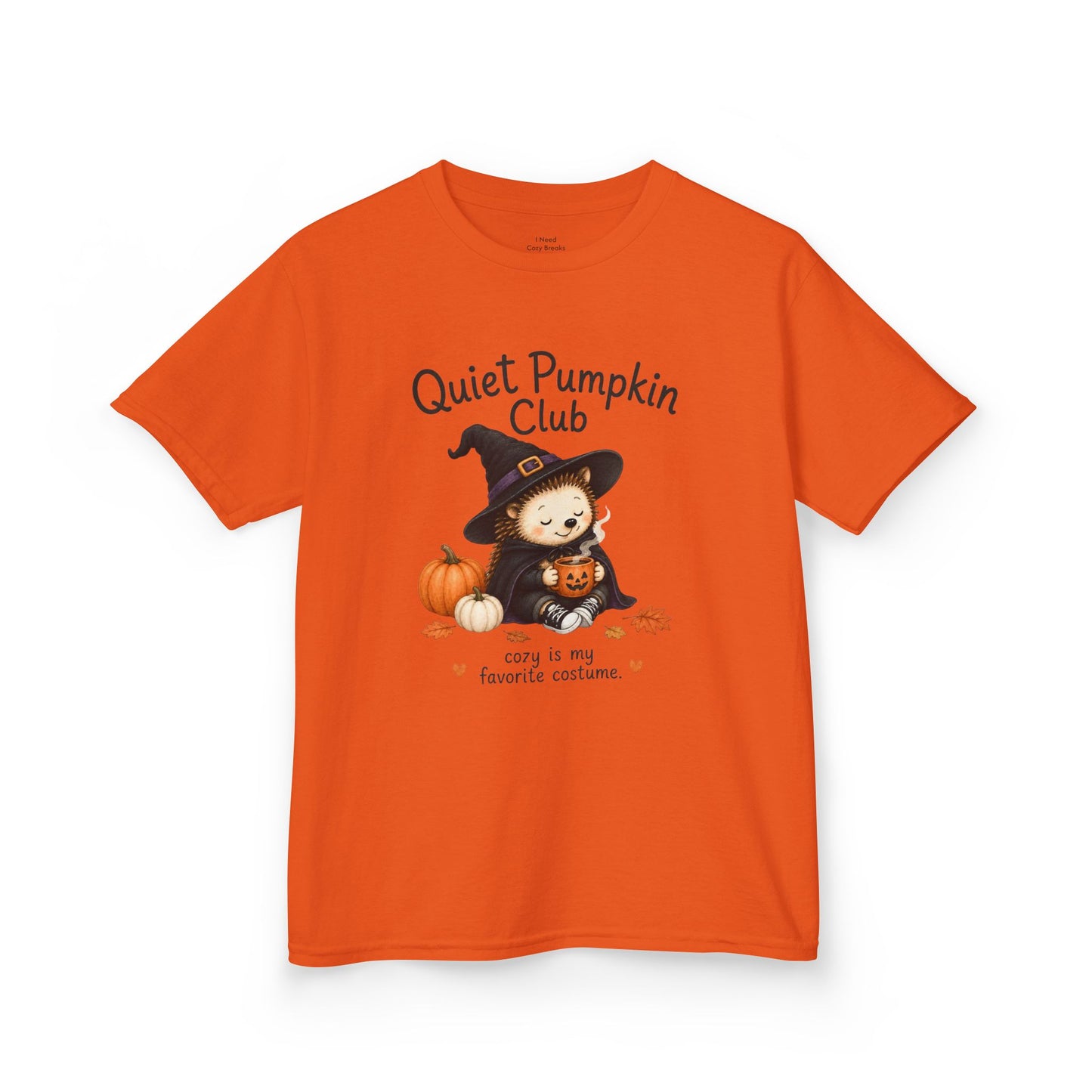 Quiet Pumpkin Club Kids Tee — Cute Witch Halloween Shirt