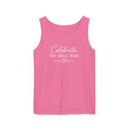 Celebrate the Small Wins Tank Top — Inspirational Graphic Tank
