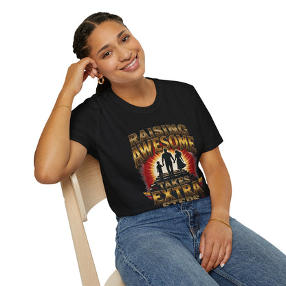 Raising Awesome (Takes Extra Steps) Family Pride Tee