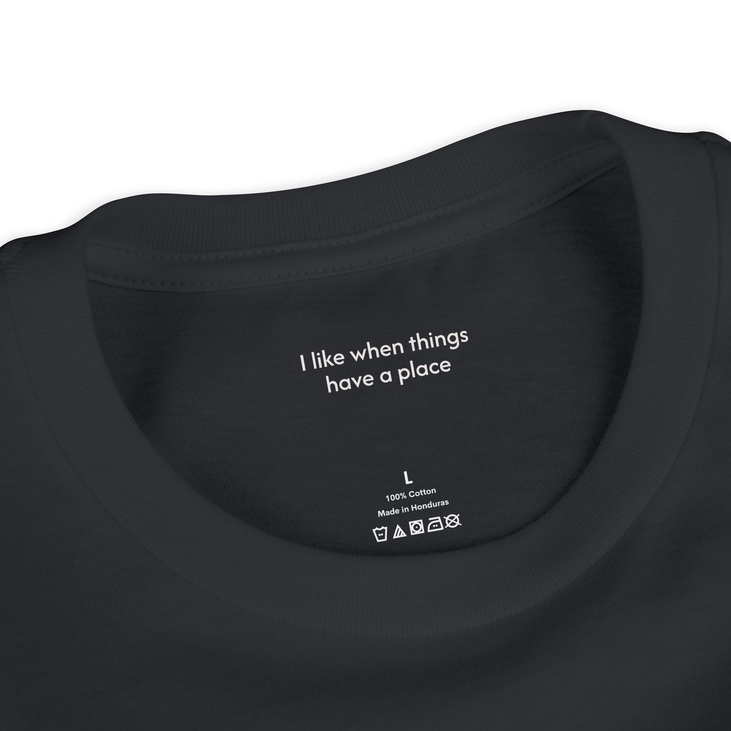 Youth Tee — "Putting Things in Order Helps Me Feel Calm" Cute Hedgehog Kids Shirt