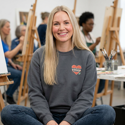 Inclusive Heart Crewneck Pullover