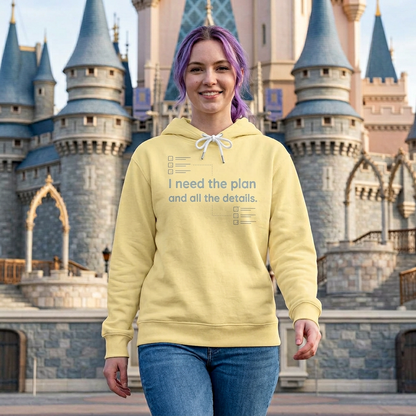 Lightweight Hoodie — “I Need The Plan and all the details"