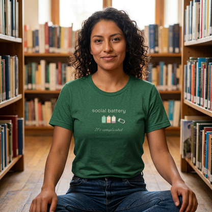 Social Battery Tee – “Social Battery” Low Charge Graphic T‑Shirt