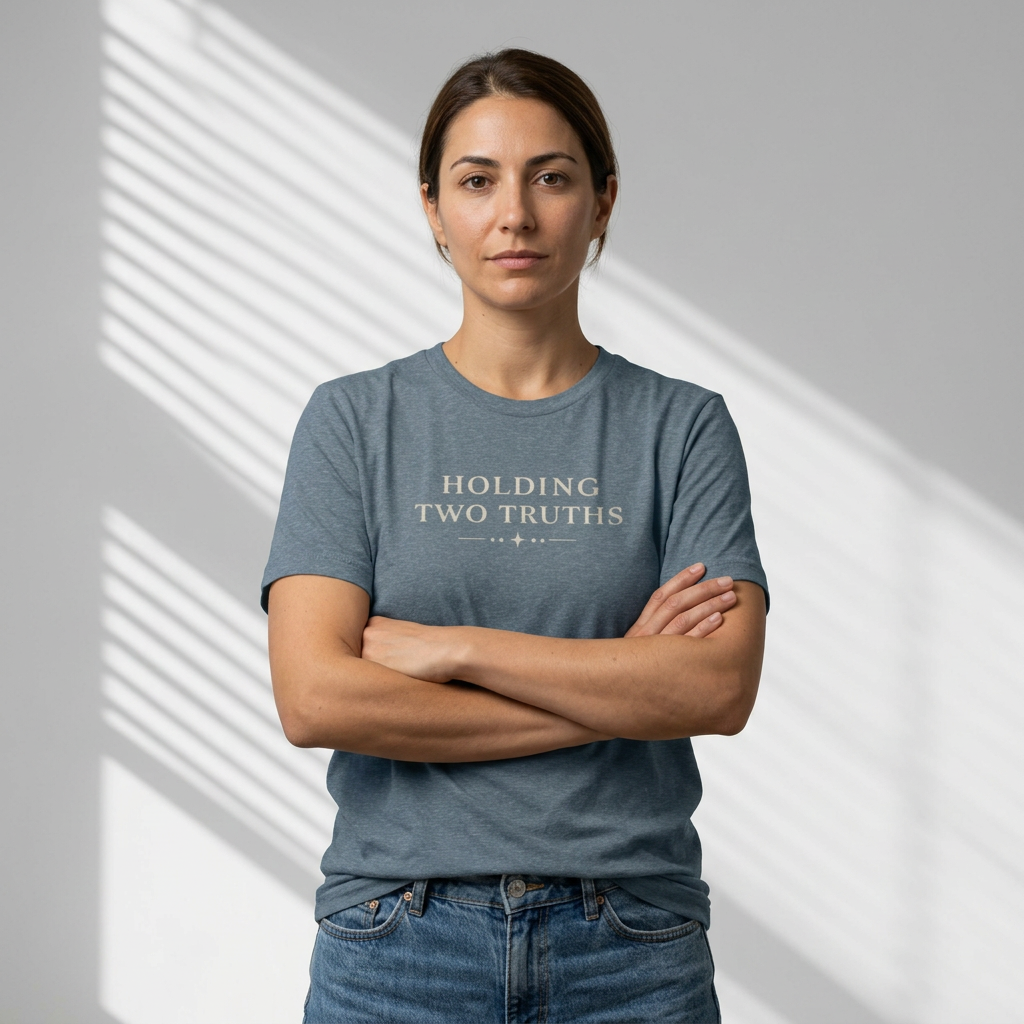 Holding Two Truths Tee — Both Truths Belong