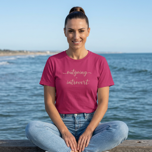 Outgoing Introvert T-Shirt — Fun Introvert Graphic Tee