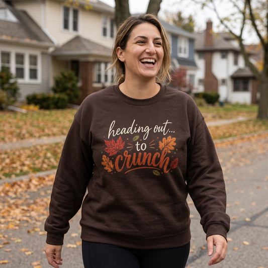 "Heading Out to Crunch" Fall Fun sweatshirt