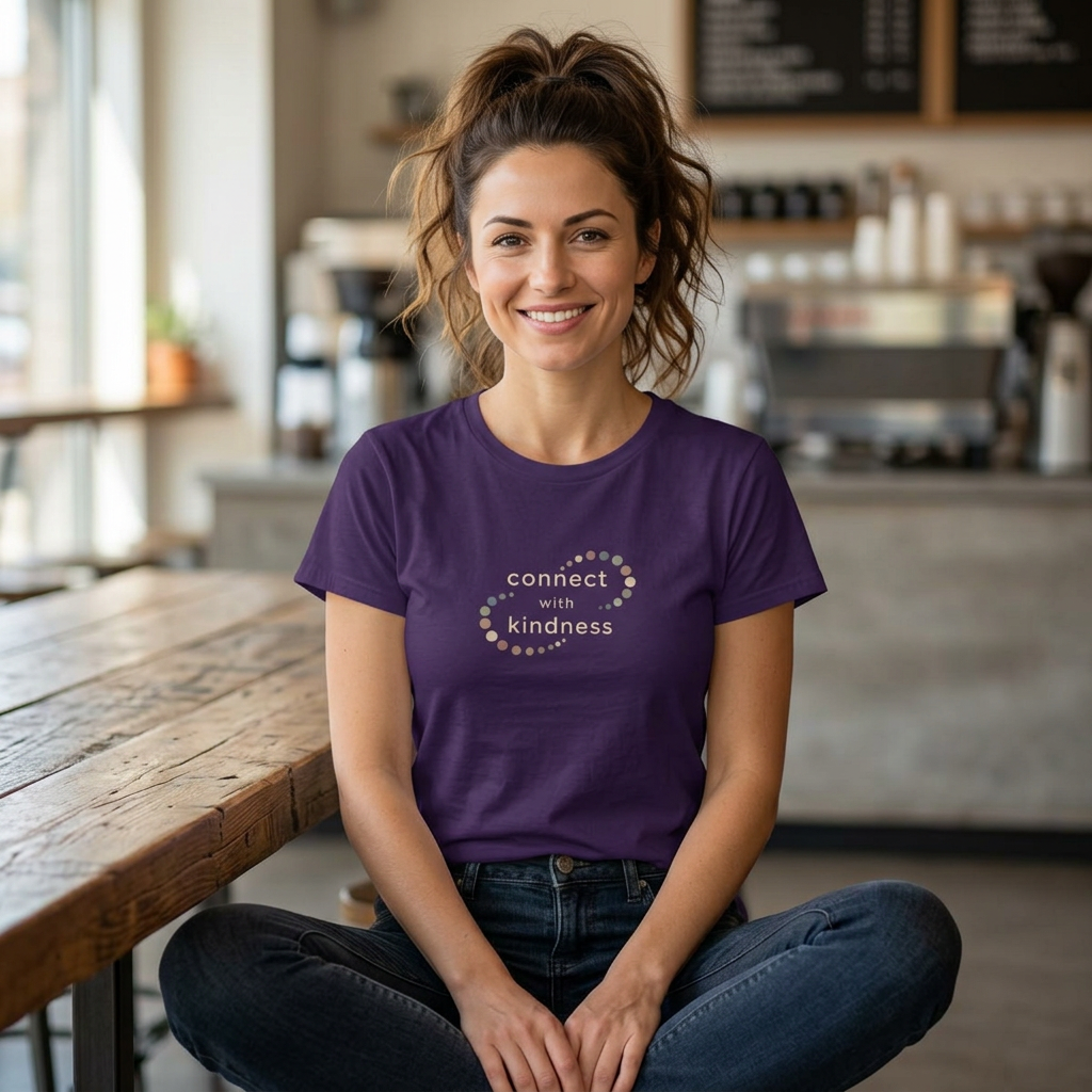 "Connect with Kindness" - Women's Softstyle Layering Tee