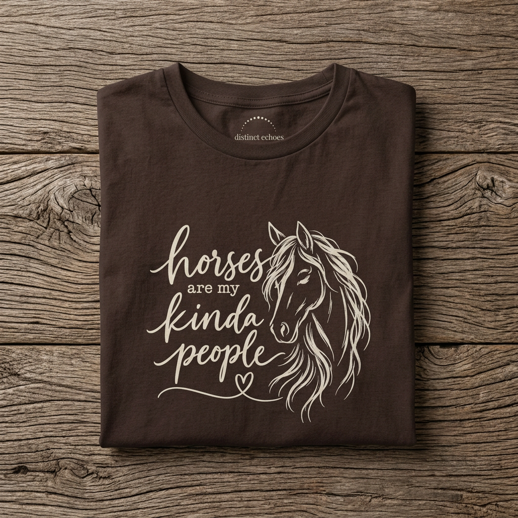 "Horses Are My Kinda People" Women's Softstyle Tee