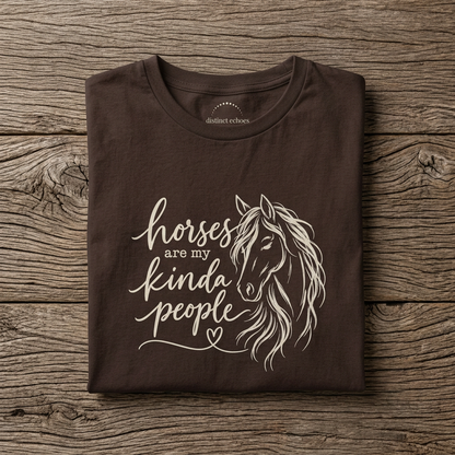 "Horses Are My Kinda People" Women's Softstyle Tee
