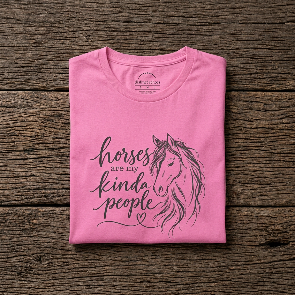 "Horses Are My Kinda People" Women's Softstyle Tee