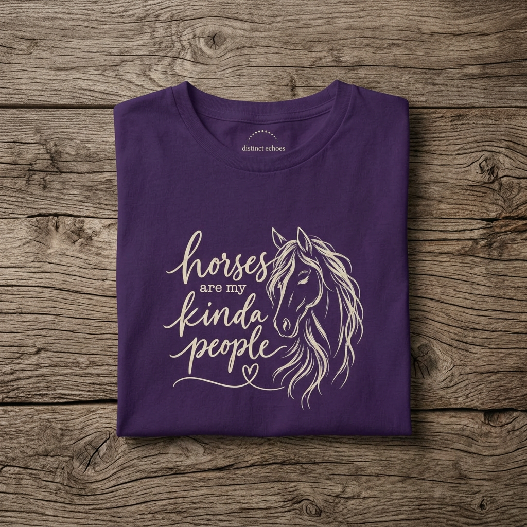 "Horses Are My Kinda People" Women's Softstyle Tee