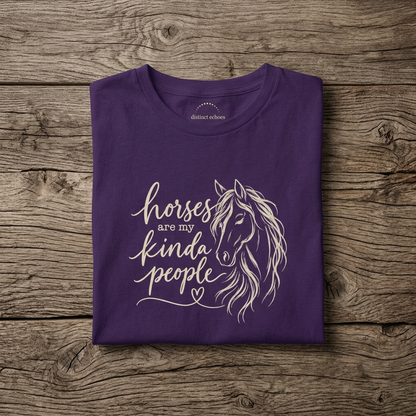 "Horses Are My Kinda People" Women's Softstyle Tee