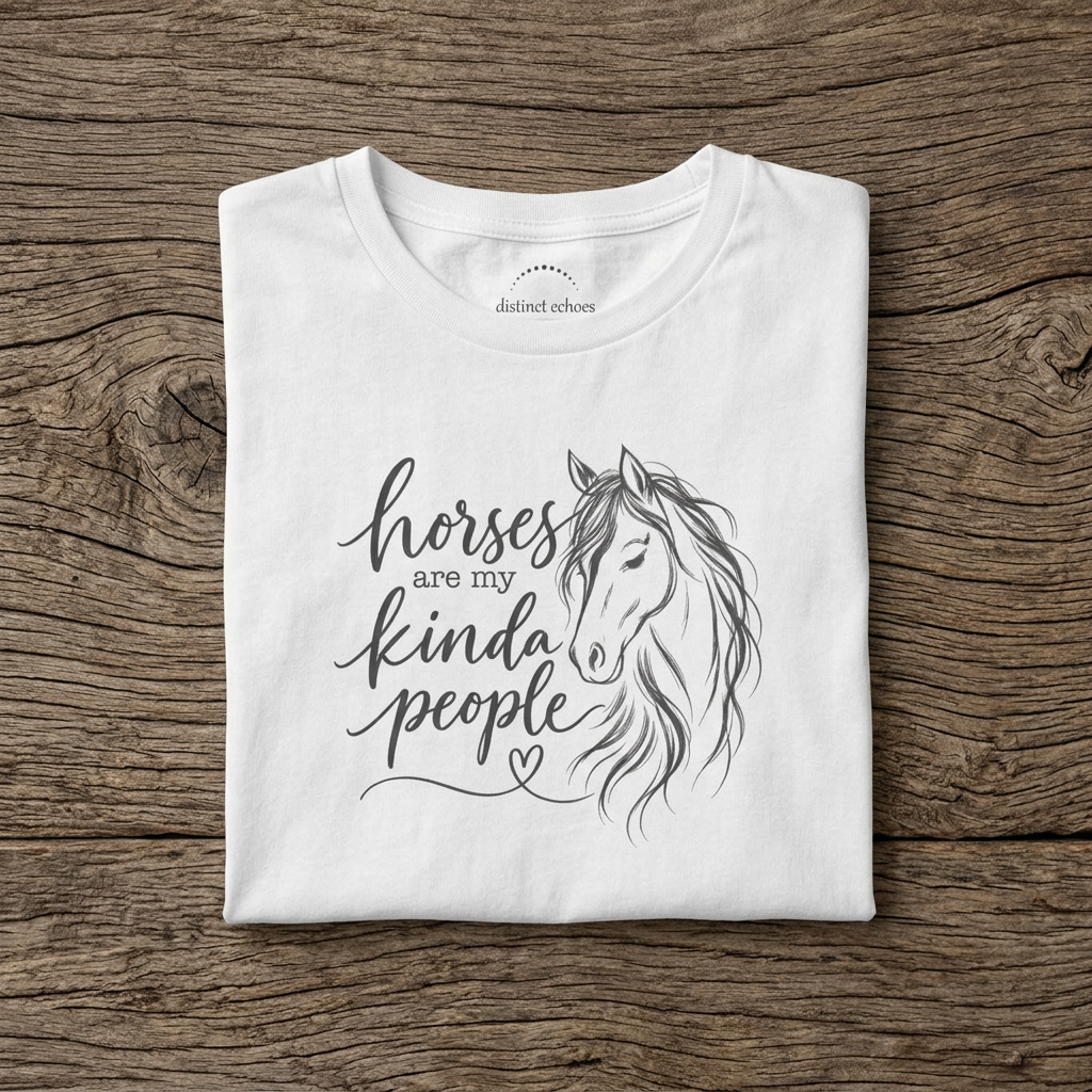 "Horses Are My Kinda People" Women's Softstyle Tee