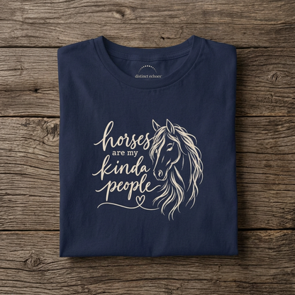 "Horses Are My Kinda People" Women's Softstyle Tee