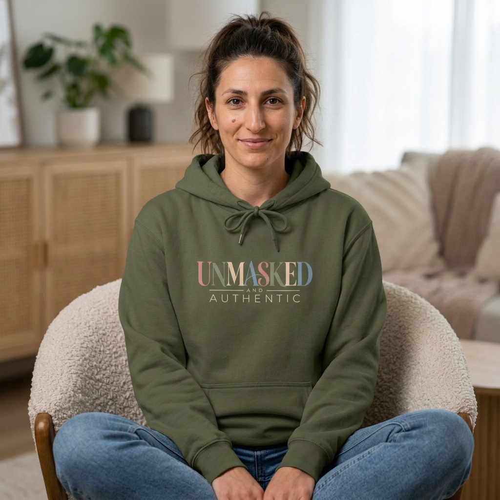 UNMASKED Hoodie — Midweight Unisex Fleece Pullover