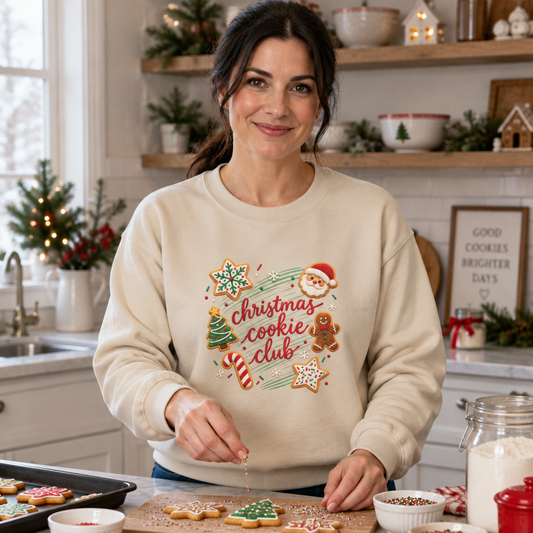 Christmas Cookie Club Cozy Sweatshirt