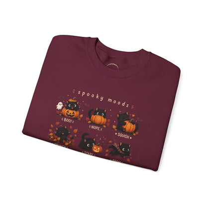 Mini Cats Halloween Sweatshirt — "Spooky Moods"
