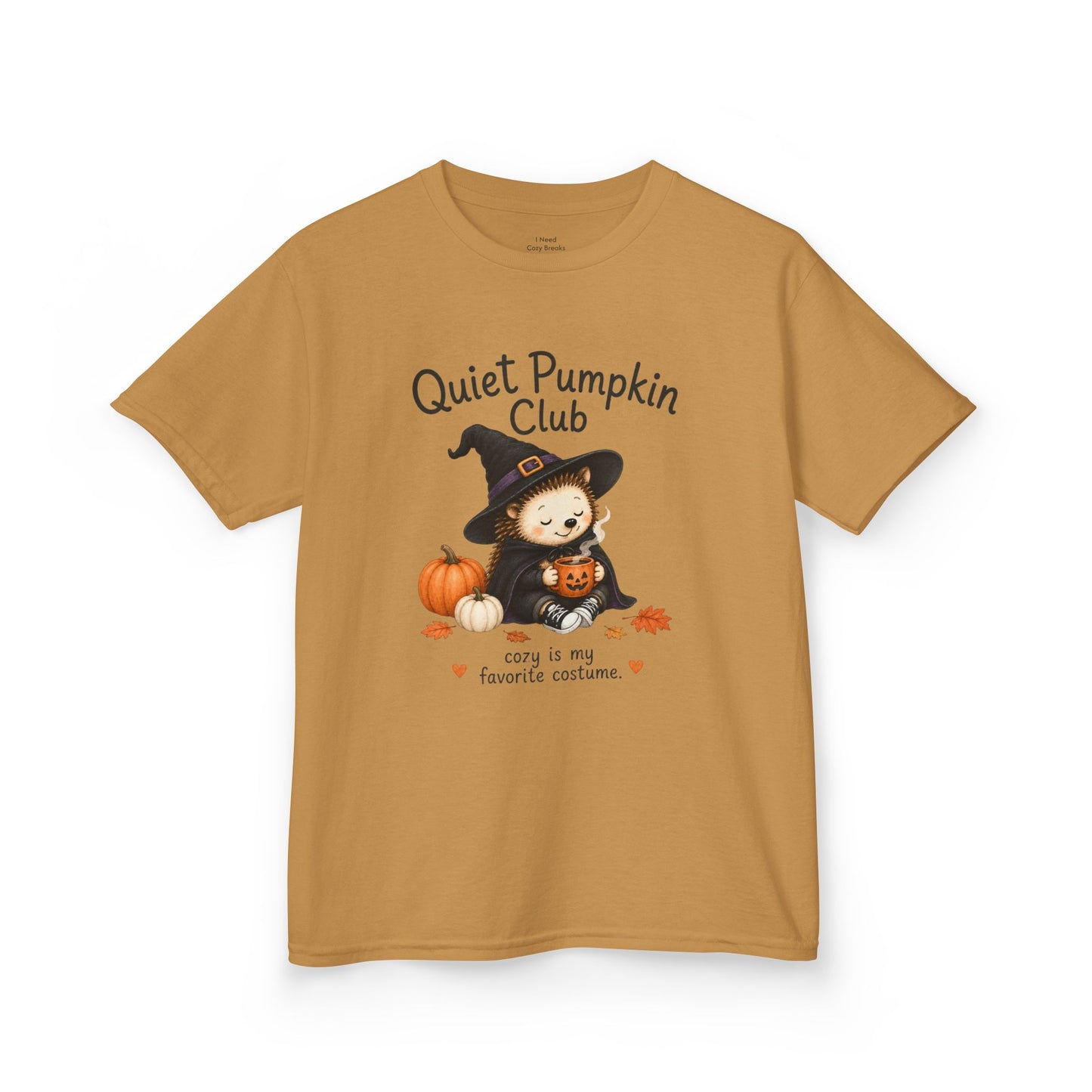 Quiet Pumpkin Club Kids Tee — Cute Witch Halloween