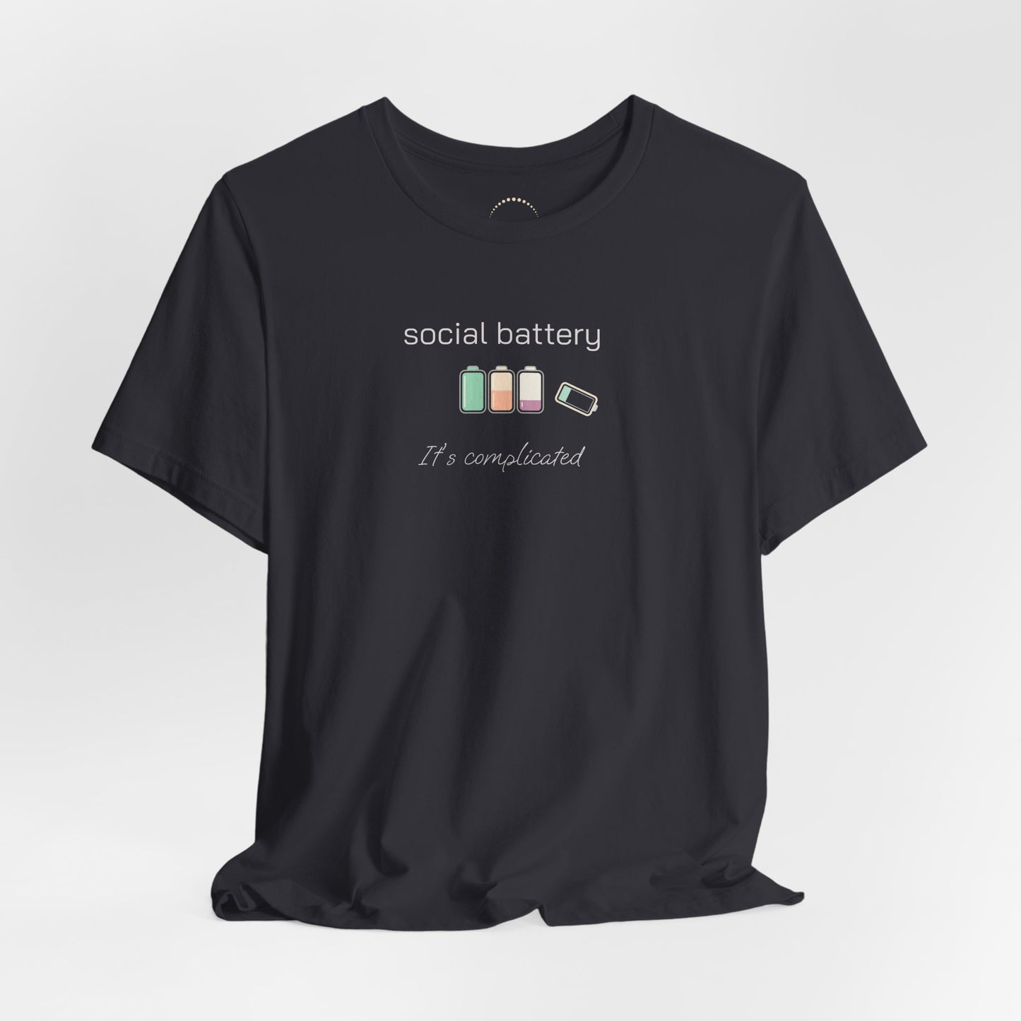 Social Battery Tee – “Social Battery” Low Charge Graphic T‑Shirt
