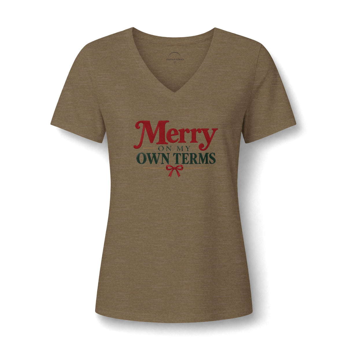 Merry On My Own Terms - Women's V-Neck T-Shirt, S - 2XL