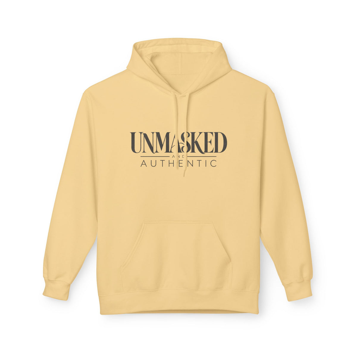 UNMASKED Hoodie — Midweight Unisex Fleece Pullover
